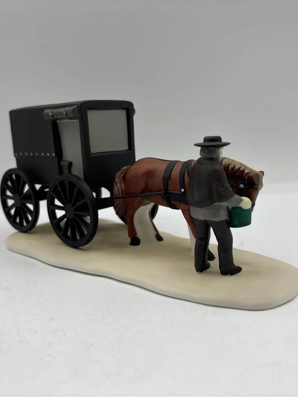 Department 56 1989 Vintage Heritage Village Collection Amish Buggy 59498 Retired